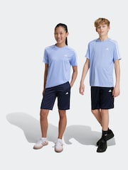 adidas black/blue Sportswear Train Essentials Aeroready 3-Stripes Regular-Fit Training Set - Image 1 of 8