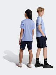 adidas black/blue Sportswear Train Essentials Aeroready 3-Stripes Regular-Fit Training Set - Image 2 of 8