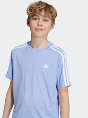 adidas black/blue Sportswear Train Essentials Aeroready 3-Stripes Regular-Fit Training Set - Image 4 of 8