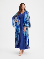Scarlett & Jo Blue Nancy Marilyn Mesh Maxi Dress - Image 5 of 6