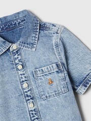 Gap Blue Brannan Bear Denim Shirt & Shorts Set (6mths-5yrs) - Image 3 of 4