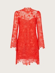 Monsoon Orange Lila Lace Tunic Dress - Image 6 of 6