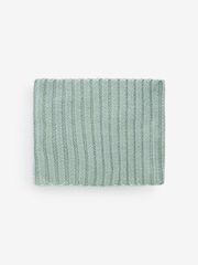 Salbeigrün - Gerippter Strickschal (1–16 Jahre) - Bild 3 von 4
