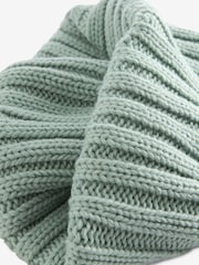 Salbeigrün - Gerippter Strickschal (1–16 Jahre) - Bild 4 von 4