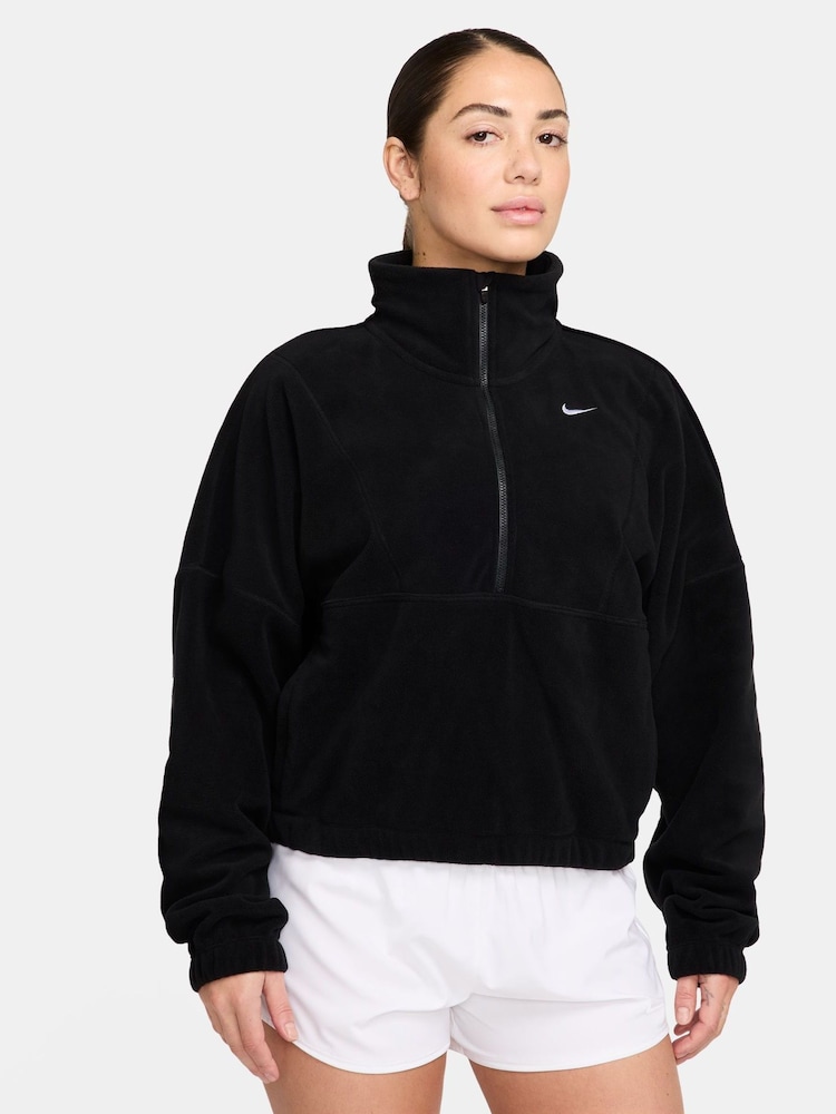 Nike Black One Therma-FIT Cosy Half Zip Fleece - Image 1 of 3