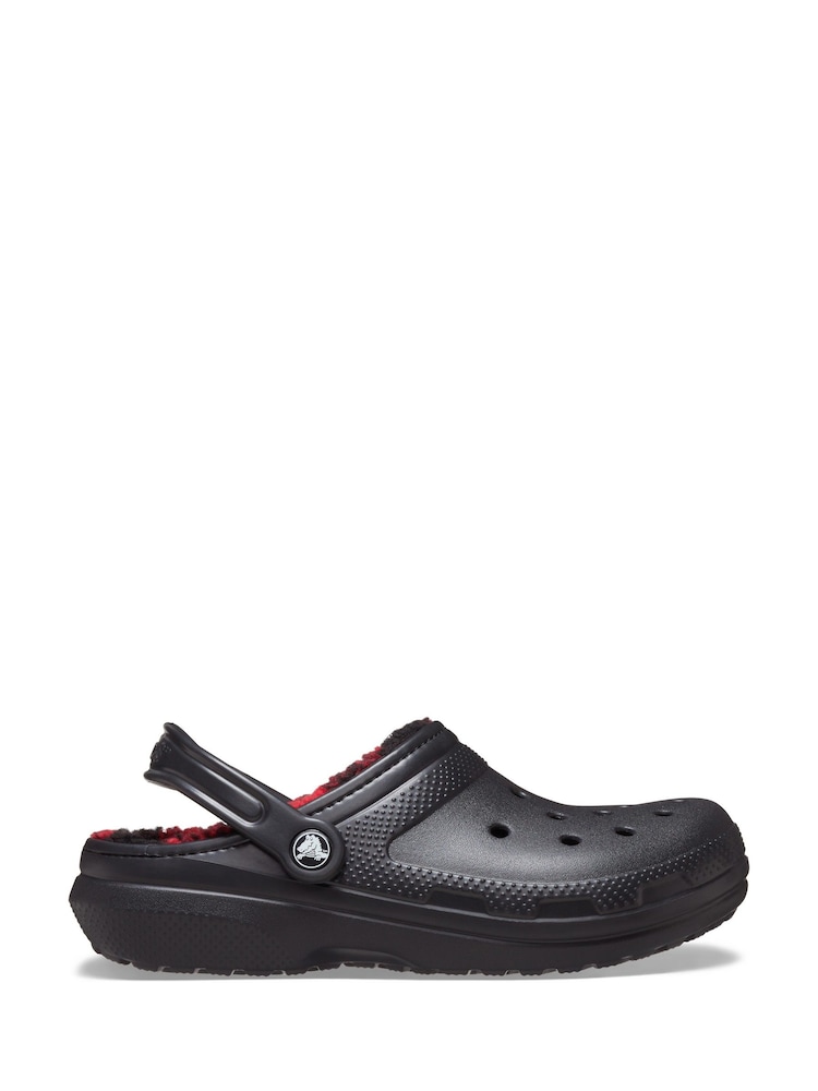 Crocs Red Classic Faux Fur Lined Clogs - Image 1 of 6