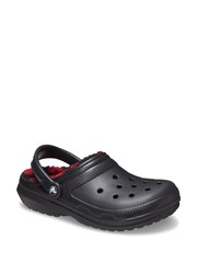 Crocs Red Classic Faux Fur Lined Clogs - Image 3 of 6