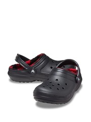 Crocs Red Classic Faux Fur Lined Clogs - Image 4 of 6