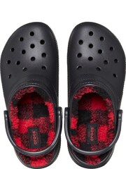 Crocs Red Classic Faux Fur Lined Clogs - Image 5 of 6