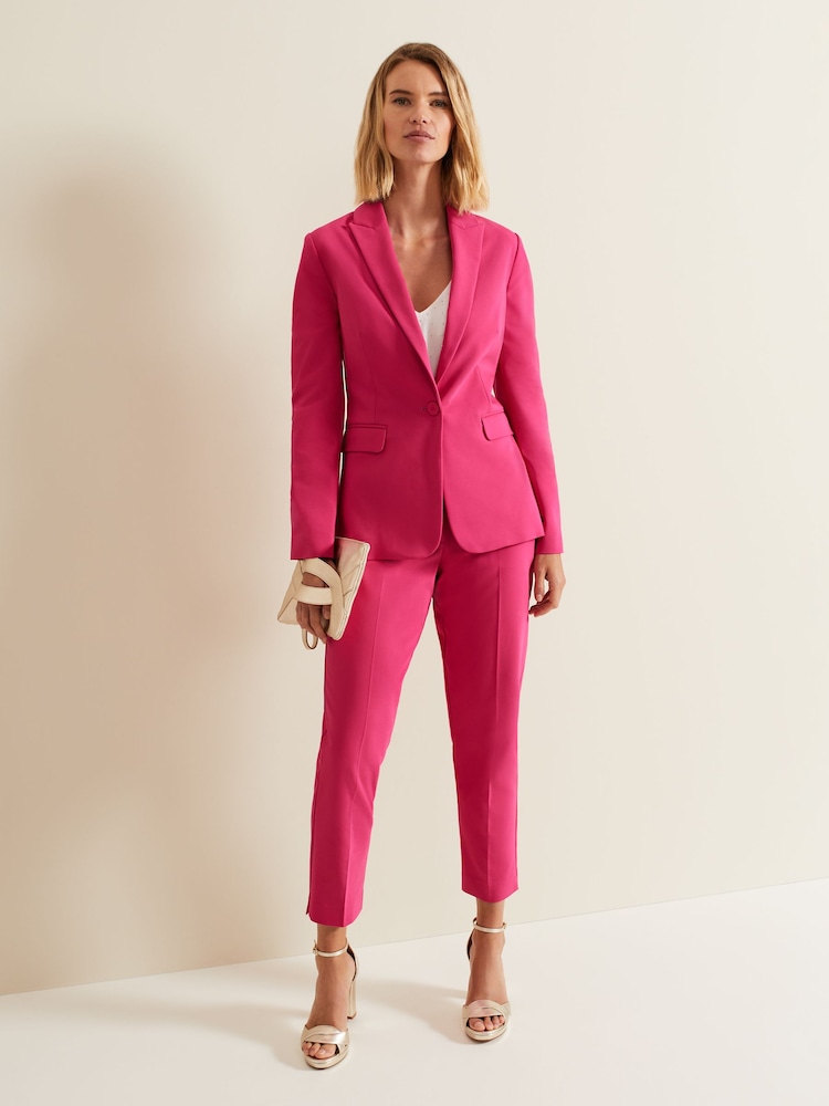 Phase Eight Pink Ulrica Fitted Suit Jacket - Image 1 of 1 Phase Eight Pink Ulrica Fitted Suit Jacket - Image 1 of 1