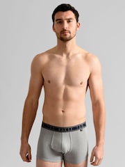 Ted Baker Blue Cotton Trunks 3 Pack - Image 5 of 6