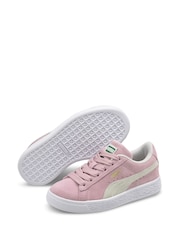 Puma Pink Suede Classic XXI Kids Trainers - Image 2 of 6