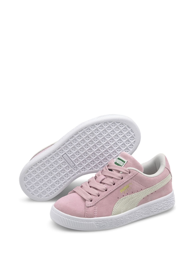 Puma Pink Suede Classic XXI Kids Trainers - Image 2 of 6
