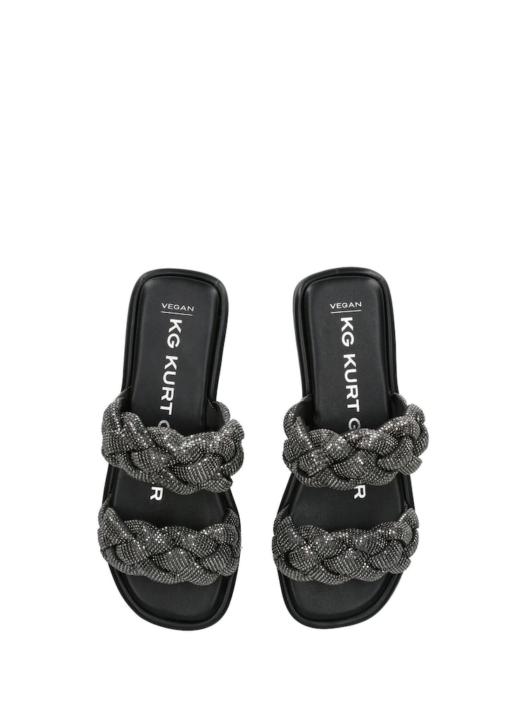 Schwarz - KG Kurt Geiger Rogan Plait Sandals - Bild 2 von 4 Schwarz - KG Kurt Geiger Rogan Plait Sandals - Bild 2 von 4