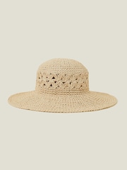 Accessorize Loose Weave Floppy Hat - Imagem 1 de 3
