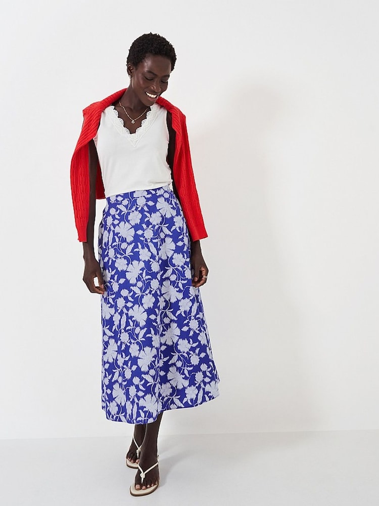 Crew Clothing 100% Cotton Poplin Skirt - Bild 1 von 4 Crew Clothing 100% Cotton Poplin Skirt - Bild 1 von 4