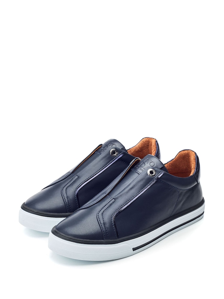Moda In Pelle Benni Elastic Slip On Foxing Sole Trainers - Image 2 of 4