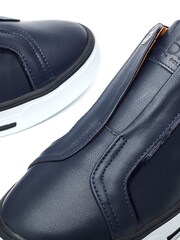 Moda In Pelle Benni Elastic Slip On Foxing Sole Trainers - Image 4 of 4