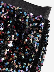 Black/Purple Sequin Skirt (3-16yrs) - Image 3 of 5