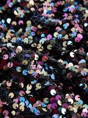 Black/Purple Sequin Skirt (3-16yrs) - Image 5 of 5
