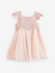 Monsoon Pink Baby Estella Dress - Image 1 of 1