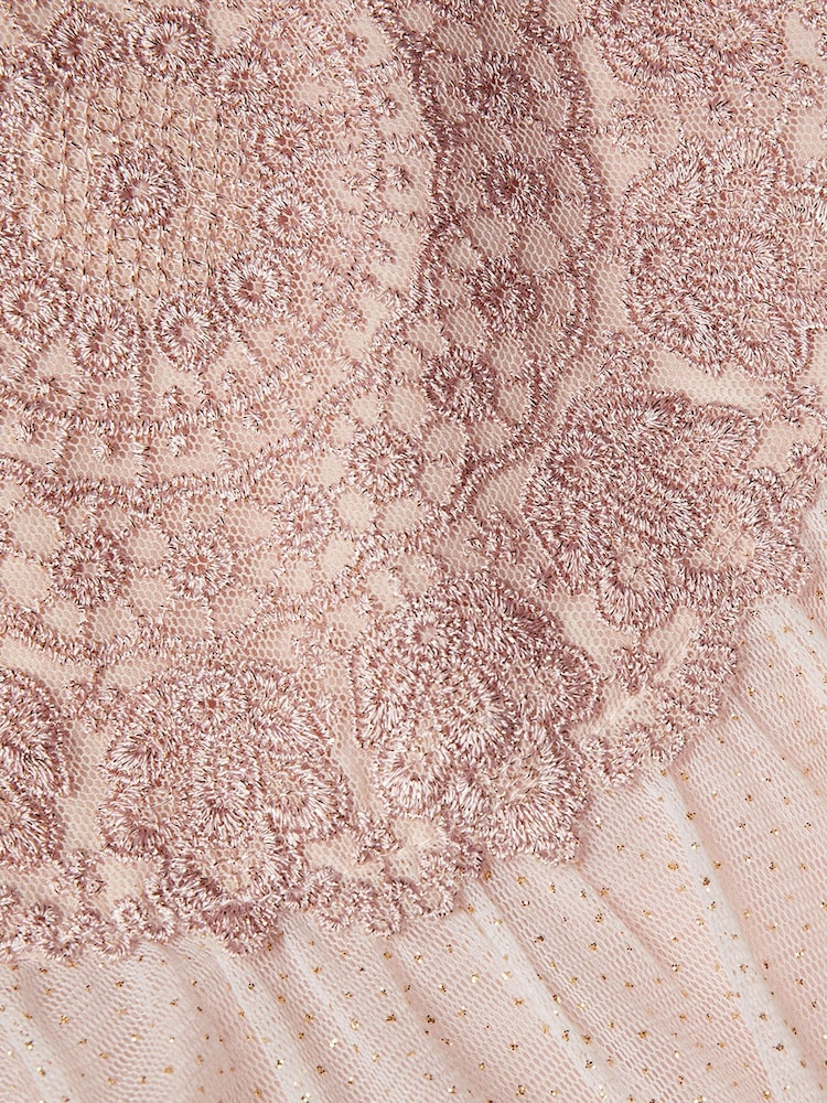 Monsoon Pink Baby Estella Dress - Image 2 of 2