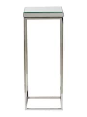 Pacific Mirrored Glass and Silver Square Side Table - Image 2 of 5