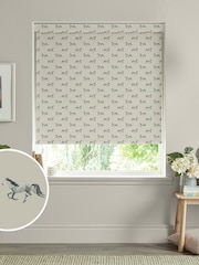 Sophie Allport Grey Horse Made to Measure Roller Blinds - Image 1 of 6