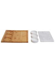 Maison by Premier 5 Piece White Marble And Ceramic Serving Board - Image 5 of 5