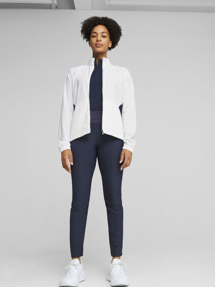 Puma White Monterey Womens Golf Windbreaker Jacket - Image 1 of 5