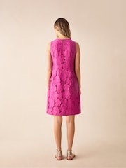 Ro&Zo Pink Lace Mini Shift Dress - Image 4 of 5