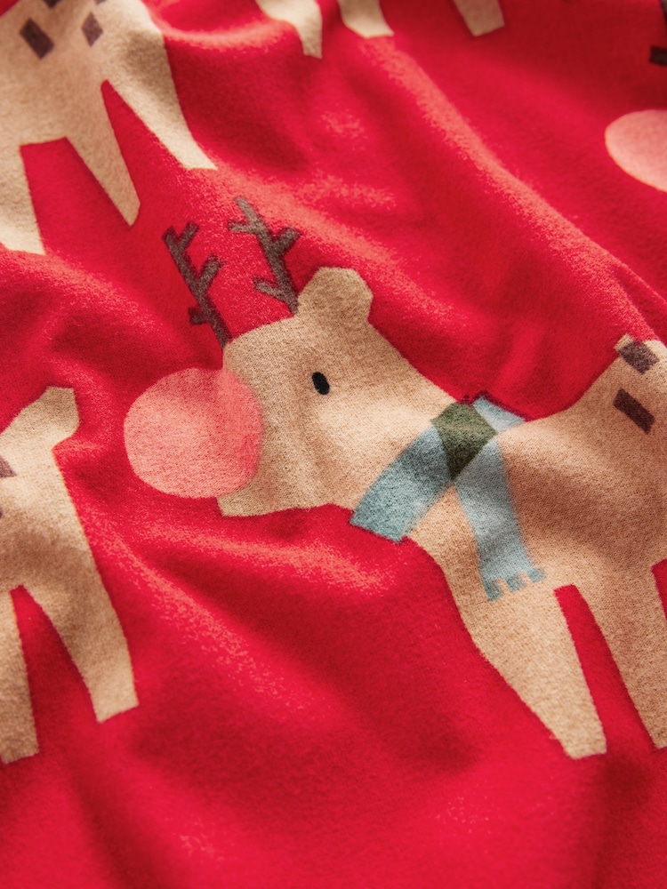 Red Matching Family Womens Christmas Reindeer Pyjamas - Image 10 of 10