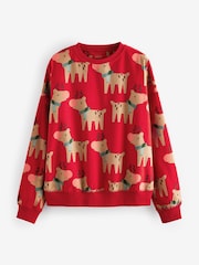 Red Matching Family Womens Christmas Reindeer Pyjamas - Image 7 of 10