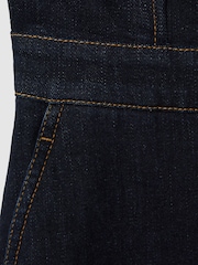 Reiss Indigo Tiggie Denim Strapless Wide Leg Jumpsuit - Image 6 of 6