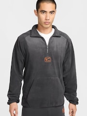 Nike Black Air Polar Half Zip Fleece - Image 1 of 7