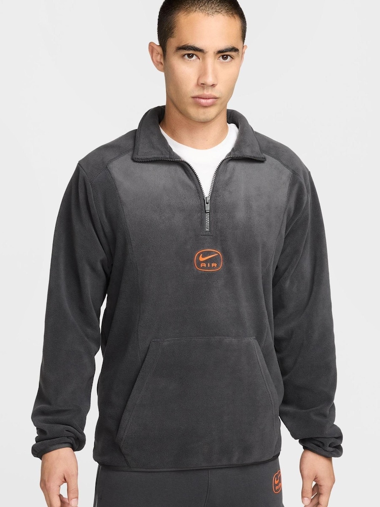Nike Black Air Polar Half Zip Fleece - Image 1 of 7