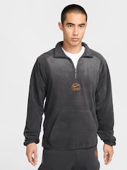 Nike Black Air Polar Half Zip Fleece - Image 7 of 7