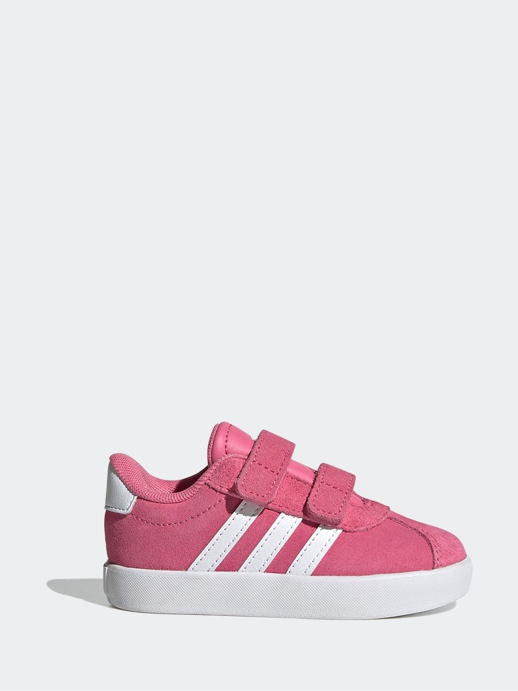 adidas Pink White VL Court 3.0 Trainers