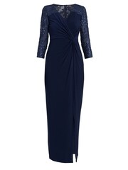 Gina Bacconi Blue Isla Maxi Dress With Twist Front - Image 5 of 5