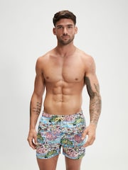Розовый - Мужские пляжные шорты с цифровым принтом Speedo 14 дюймов - Изображение 1 из 6