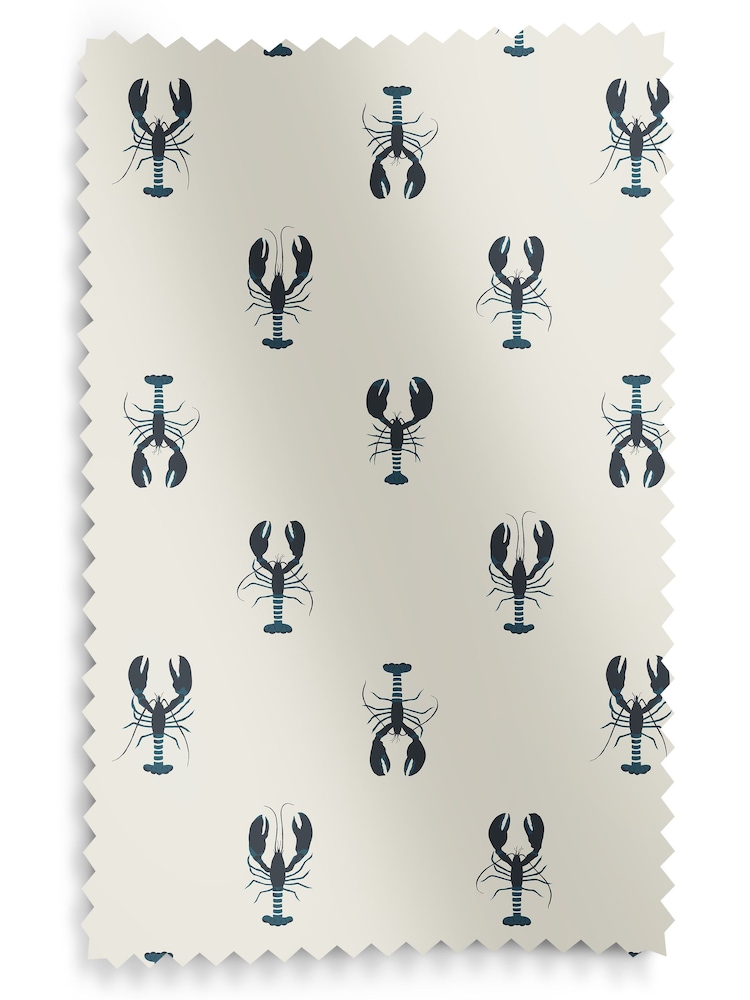 Sophie Allport White Lobster Made to Measure 100% Cotton Roman Blinds - Image 6 of 6