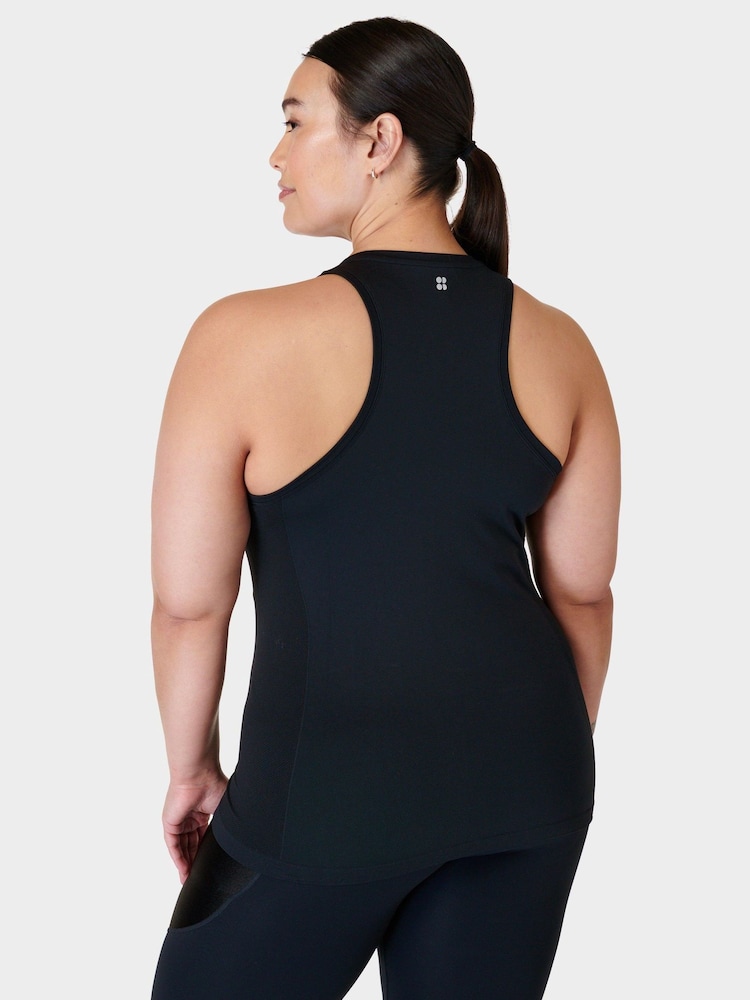 Sweaty Betty Black Athlete Seamless Workout Tank Top - Image 2 of 6