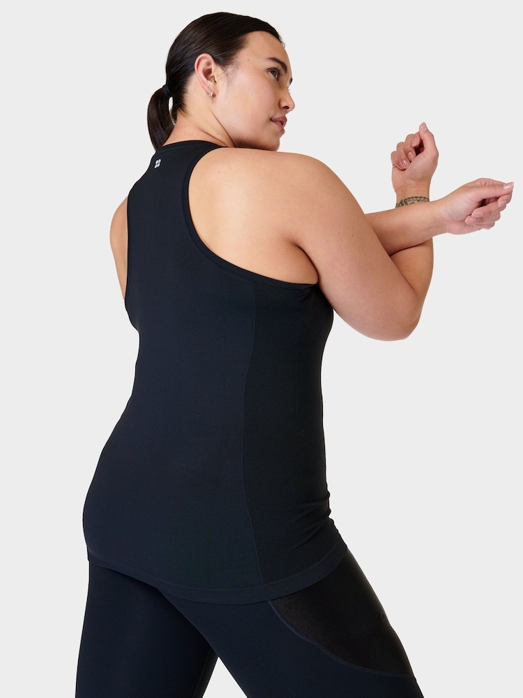Sweaty Betty Black Athlete Seamless Workout Tank Top - Image 3 of 6
