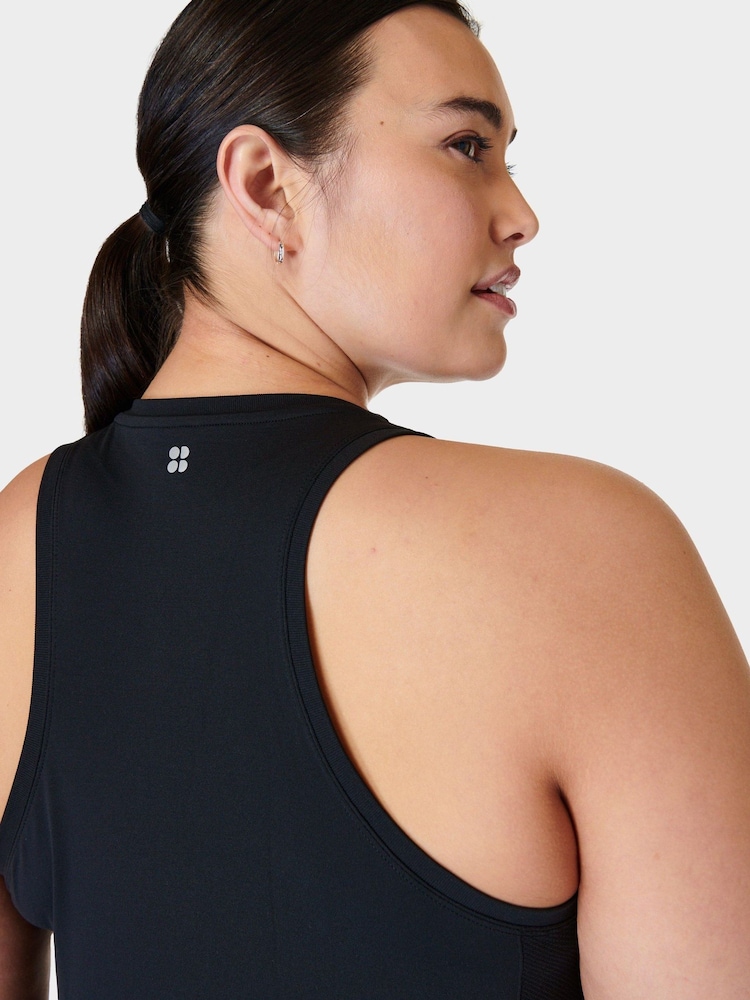 Sweaty Betty Black Athlete Seamless Workout Tank Top - Image 6 of 6