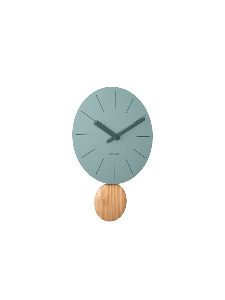Karlsson Jungle Green Arlo Pendulum Wall Clock - Image 2 of 4