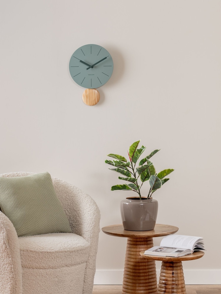 Karlsson Jungle Green Arlo Pendulum Wall Clock - Image 4 of 4