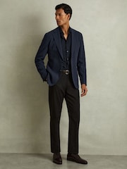 Reiss Однобортный блейзер в клетку Charles - Image 1 of 7