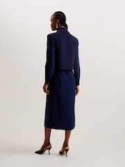 Ted Baker Blue Elsiiey Shirt Dress With Sleeveless Knit Layer - Image 3 of 5