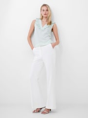French Connection Crepe Light Ruffle Top - Bild 2 von 4