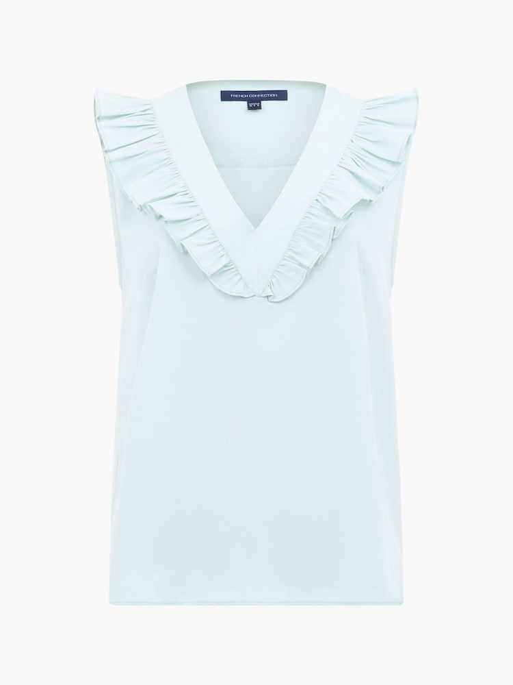 French Connection Crepe Light Ruffle Top - Bild 4 von 4